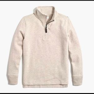 Jcrew Factory boys cotton half zip pullover sweatshirt size 10
